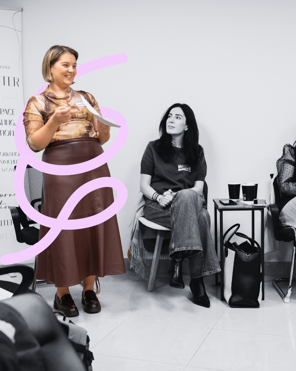 Serena Gasparini speaking at a FemNEST event